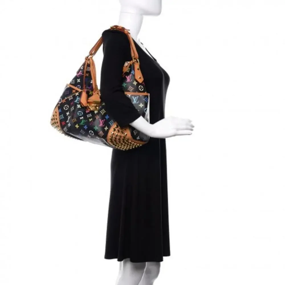 Louis Vuitton Multicolor Bag Chrissie Monogram Studded shoulder Vintage Murakami - Picture 2 of 16
